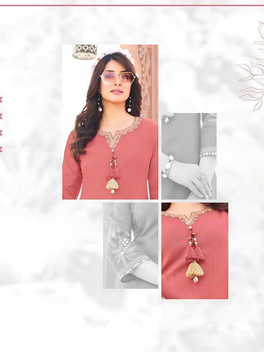 Terracotta Bloom Kurti