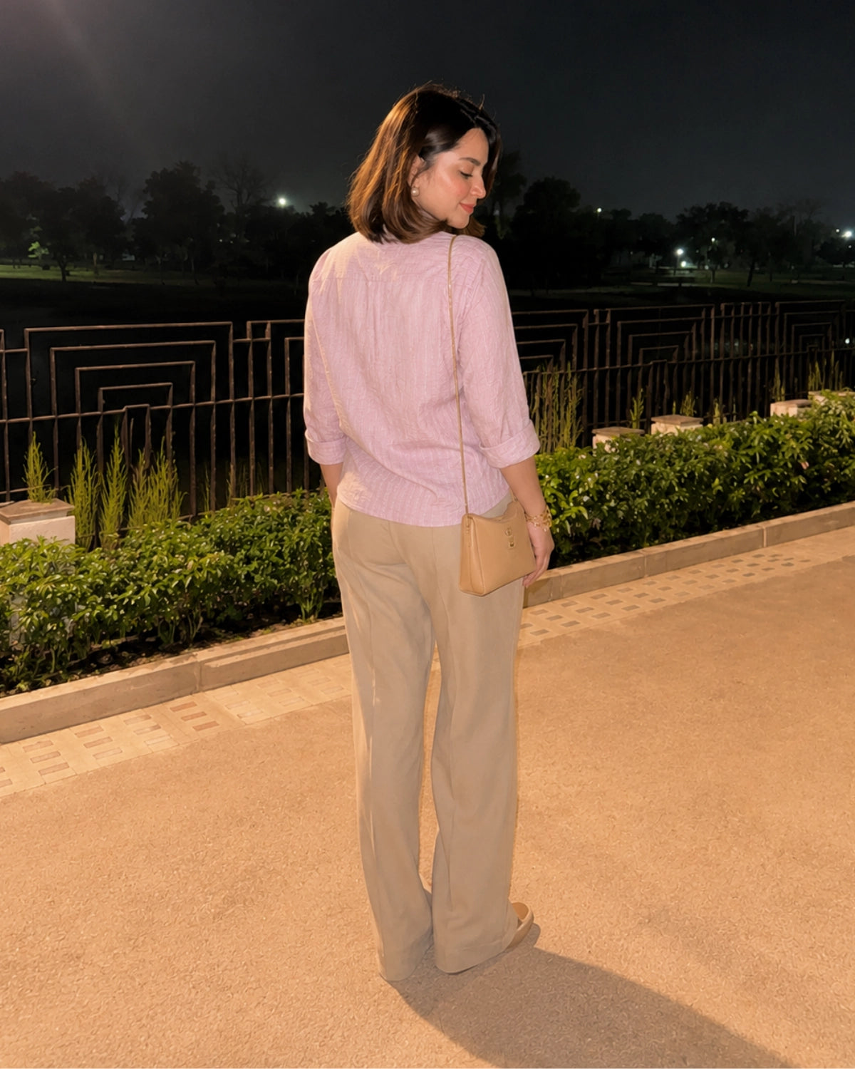 Striped Imported Shirt with Collar Neck and Full Sleeves for Office Wear