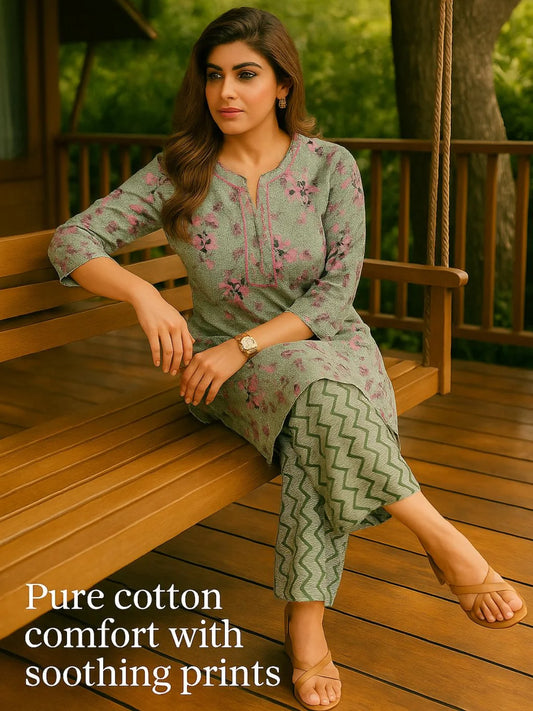 Meadow Mist Kurta Suit Set