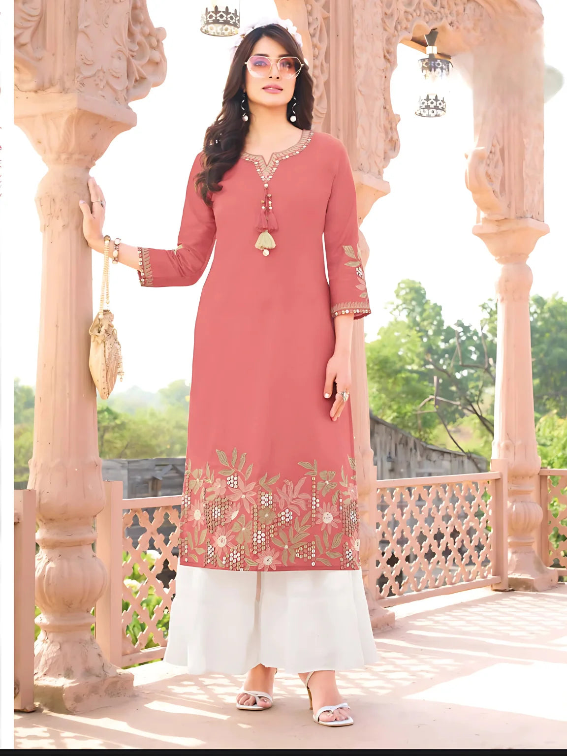 Terracotta Bloom Kurti