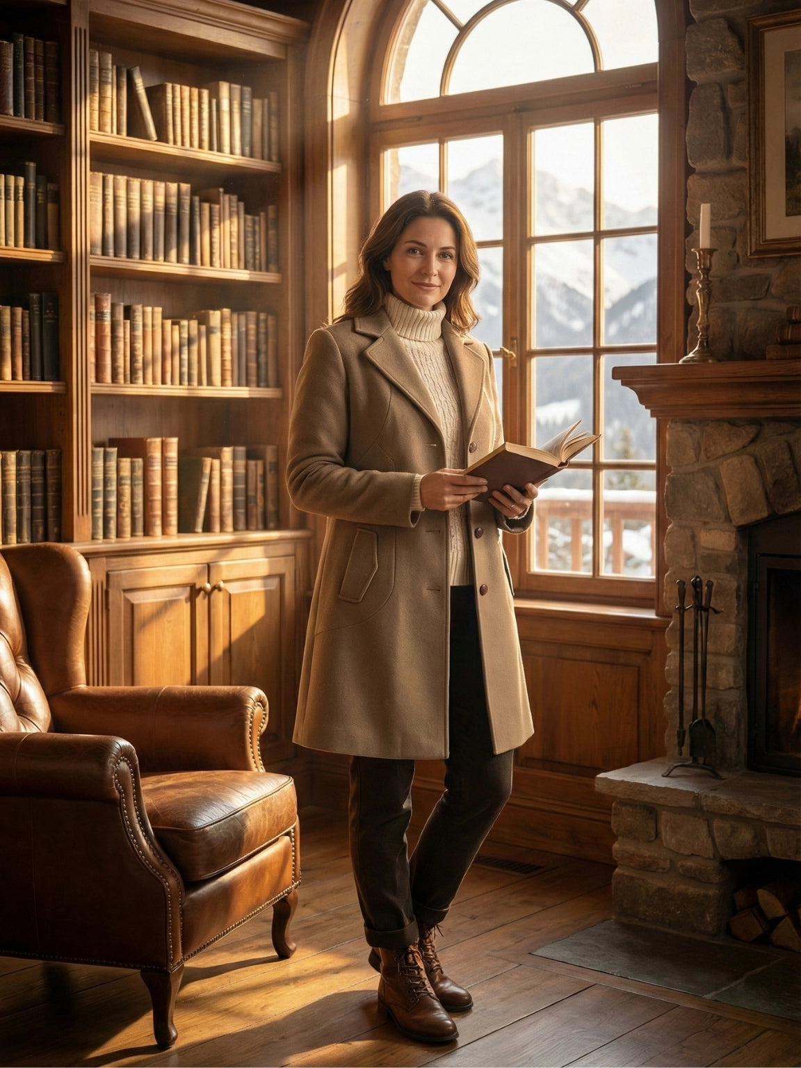 Blush Pink Woolen Collarless Coat